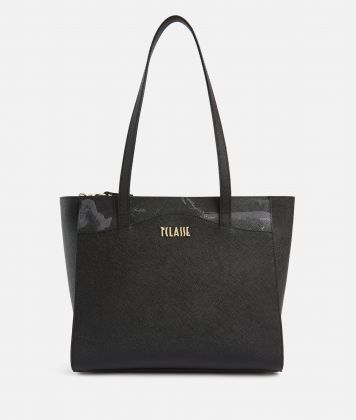 Digital City medium shopper bag with Geo Night insert