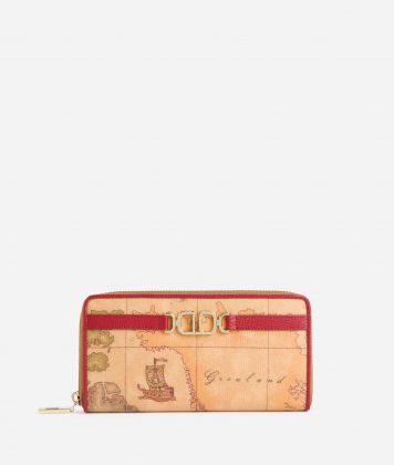3D Geo zip-around wallet Raspberry
