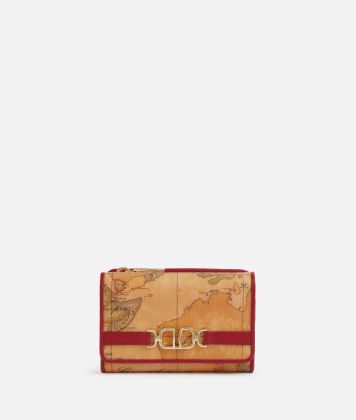 3D Geo medium bifold wallet Raspberry