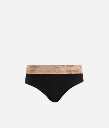 Basic Colors folded top bikini bottom Black Basic Colors folded top bikini bottom Black