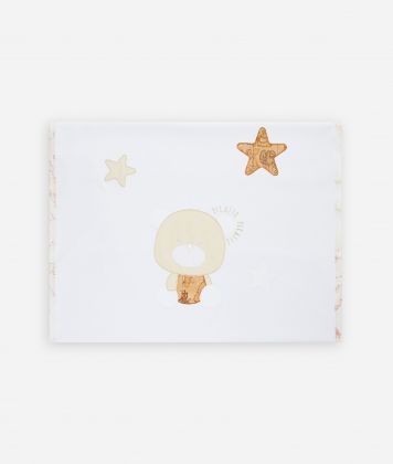 Geo Dream teddy bear and stars blanket Pink