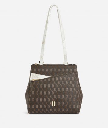High Monogram Geo dual-use backpack Chocolate
