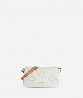 Pura Leather small crossbody bag Ivory