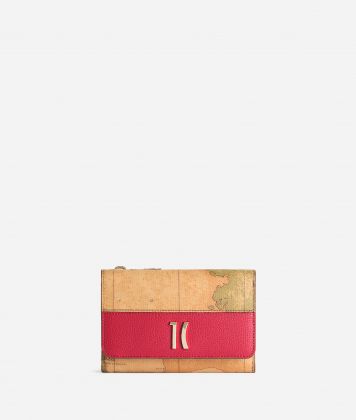 Heritage Geo medium bifold wallet Hibiscus