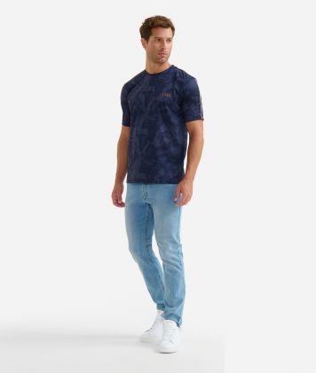 Jersey t-shirt Geo Color Blue Jersey t-shirt Geo Color Blue
