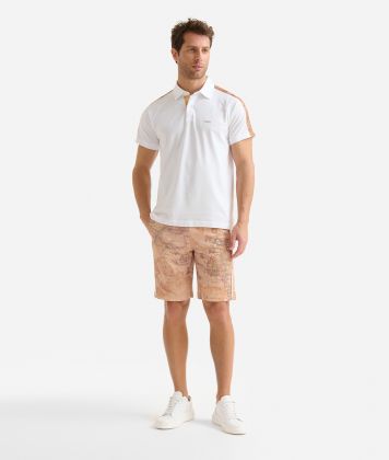 Piqué cotton polo shirt with 1ᴬ Classe logo White