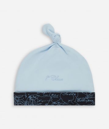 Geo Sky cotton cap Sky Blue