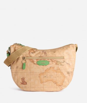 Soft Fusion large halfmoon crossbody bag Bali Green Soft Fusion large halfmoon crossbody bag Bali Green