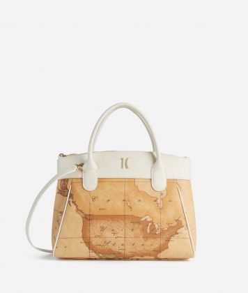 Heritage Geo handbag Ivory