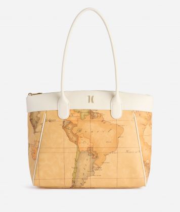 Heritage Geo borsa shopping Avorio