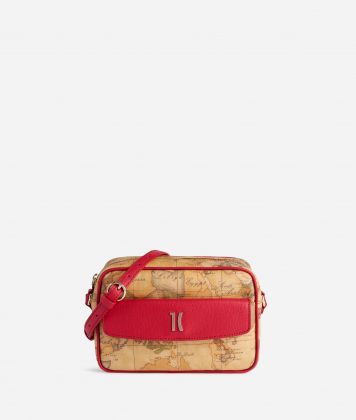 Heritage Geo reporter crossbody bag Hibiscus