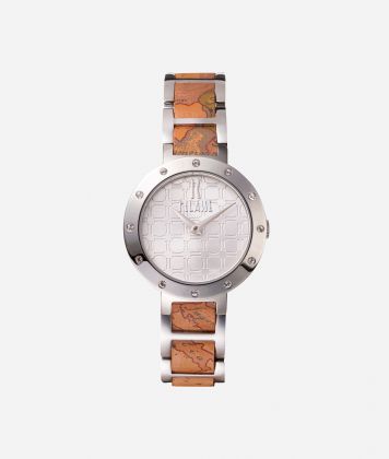 Bali orologio con cinturino in acciaio e inserti in Geo Classic