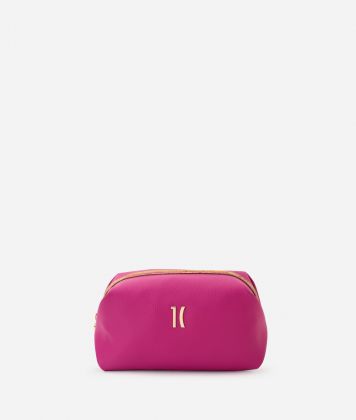 Beauty case in synthetic Cyclamen Beauty case in synthetic Cyclamen