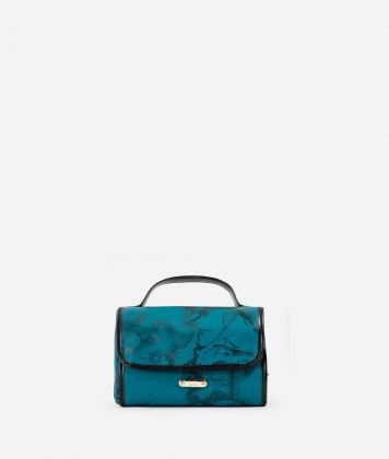 Travel beauty-case with three compartments Dark Green