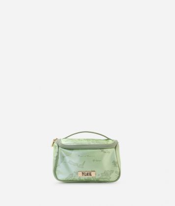 Rubberized fabric mini pouch Milk and Mint Rubberized fabric mini pouch Milk and Mint