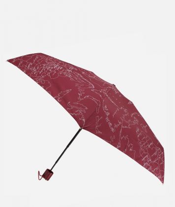 Geo Supermini umbrella with case Burgundy