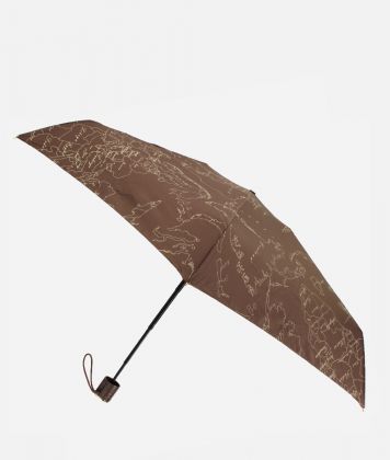 Geo Supermini umbrella with case Brown