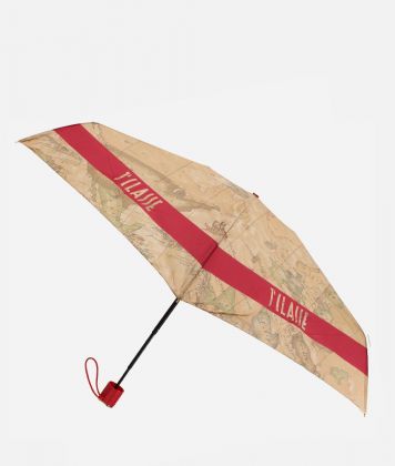 Geo Supermini umbrella with logo motif Red
