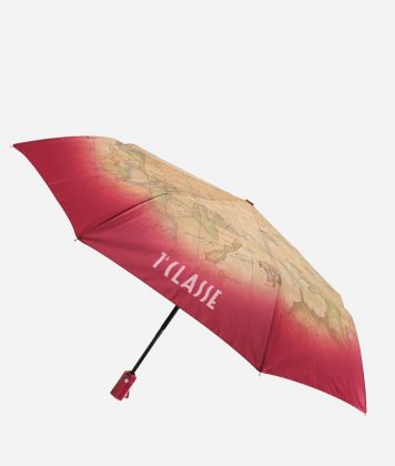 Geo Gradient mini umbrella Burgundy