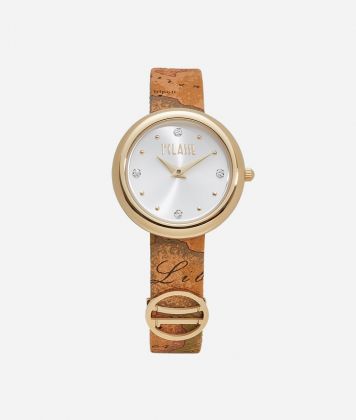 Antigua watch with print leather strap Geo Classic