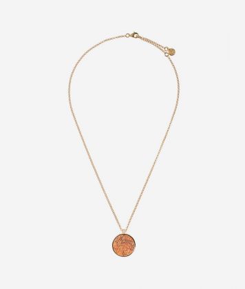 Long Street collana in argento con pendente stampa Geo Classic