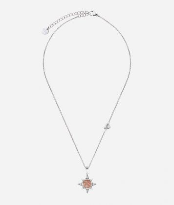 Compass Street necklace with Geo Classic charm Silver