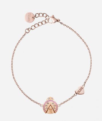 Ladybug Lane bracelet with charm Rose Gold