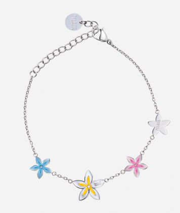 Flower Street bracelet with enamel charms Multicolor Flower Street bracelet with enamel charms Multicolor