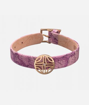 La Croisette bracelet with leather strap Geo Orchidea