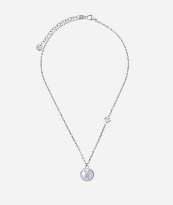 Via Condotti necklace with nacre pendant Silver