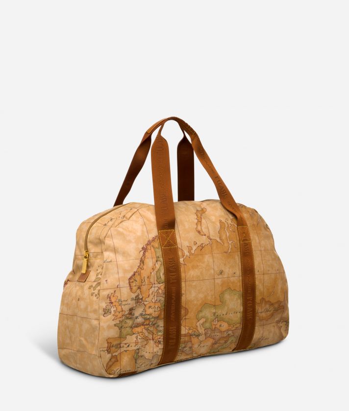 Geo Soft Bag with fabric handles