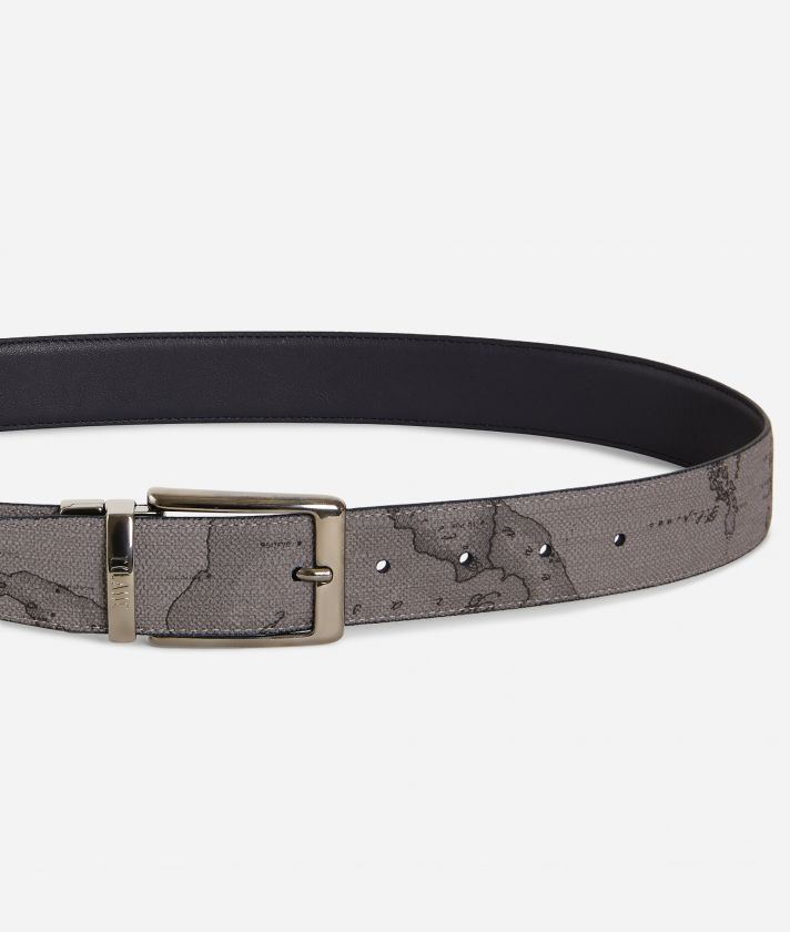 Men's belt leather blue