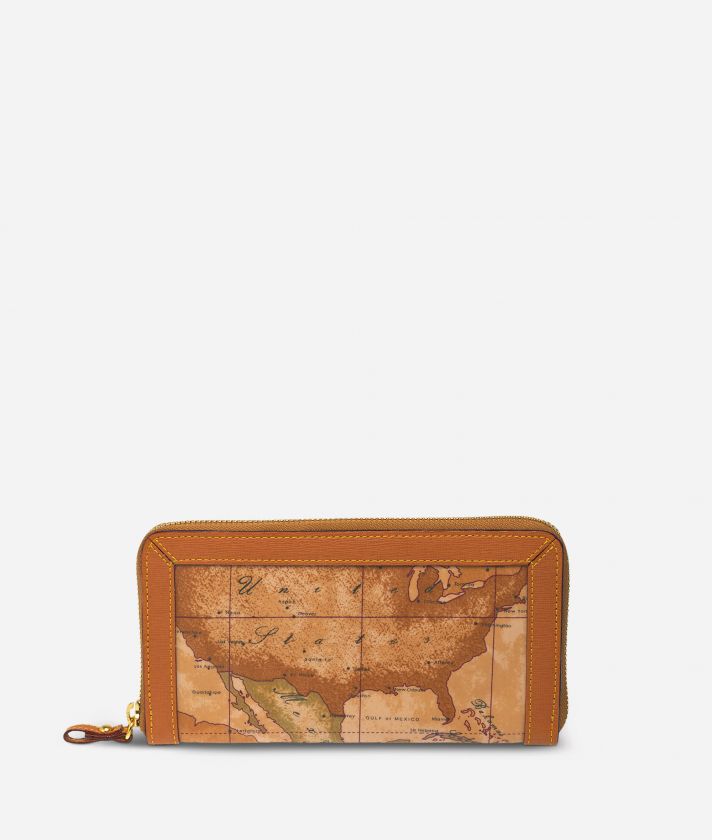 Geo Soft Large zipped wallet