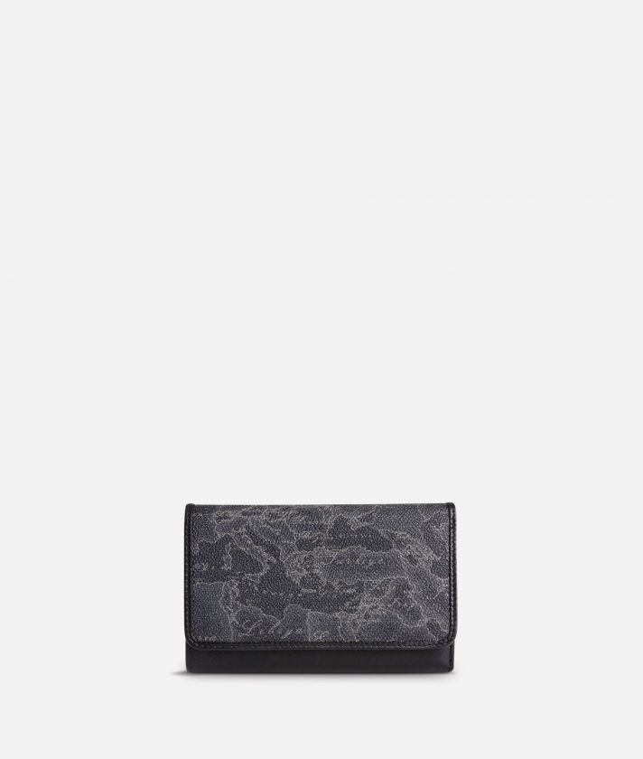 Geo Black Small wallet with pocket
