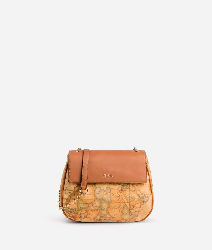 Geo Classic Mini bag with leather flap
