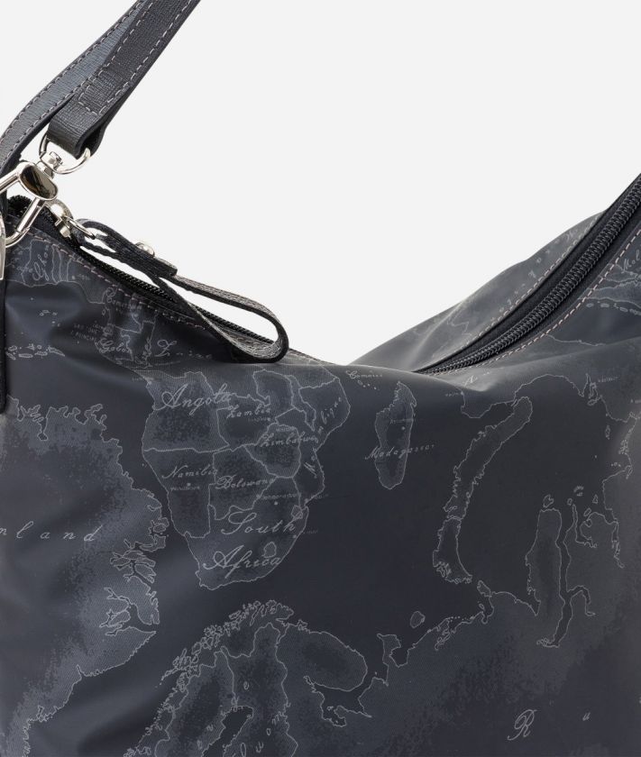 Geo Soft Black Medium shoulder bag