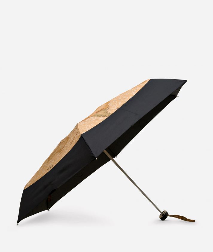 Mini umbrella in black-Geo Classic fabric