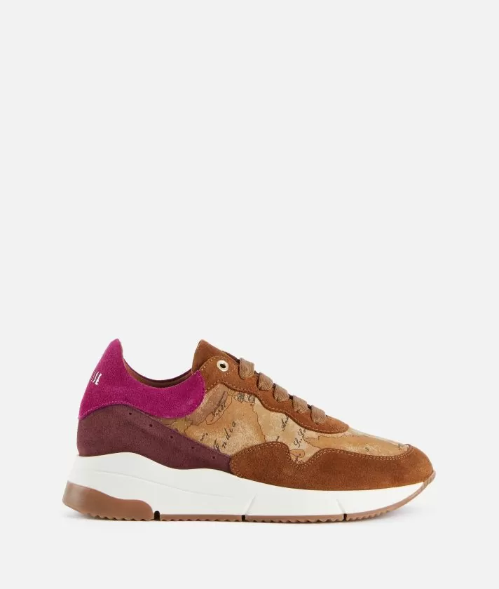 Sneakers in pelle e in tessuto donna Alviero Martini 1a Classe