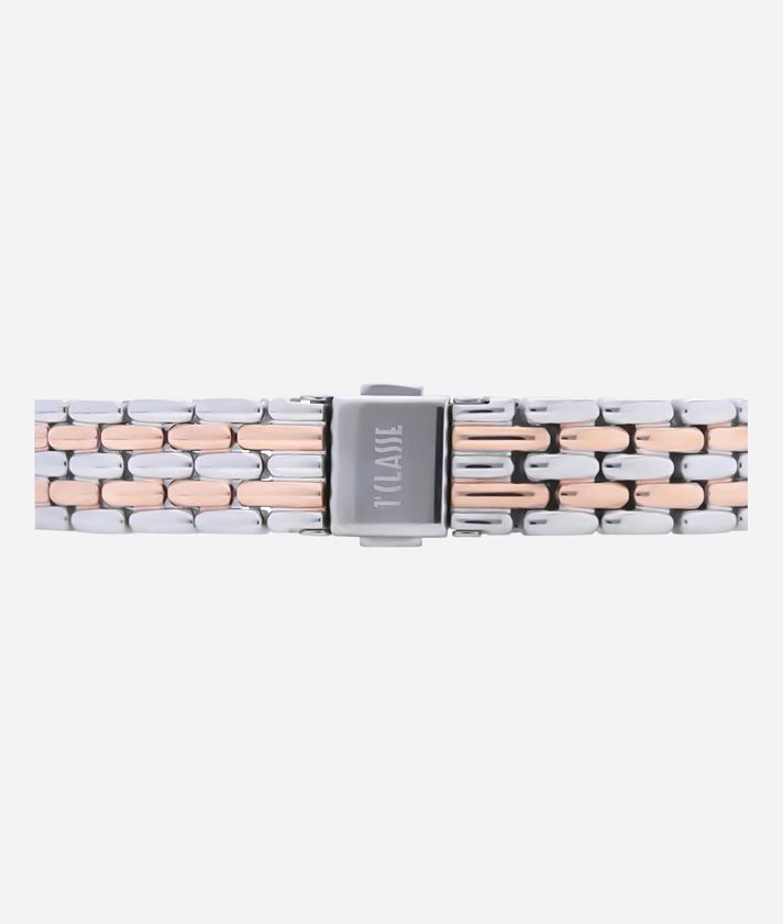Bali Bicolor stainless steel watch Silver and Rose Gold